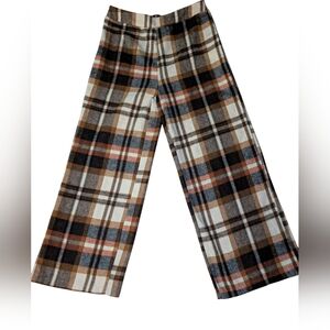 Shein Plaid Wide-Leg Pants